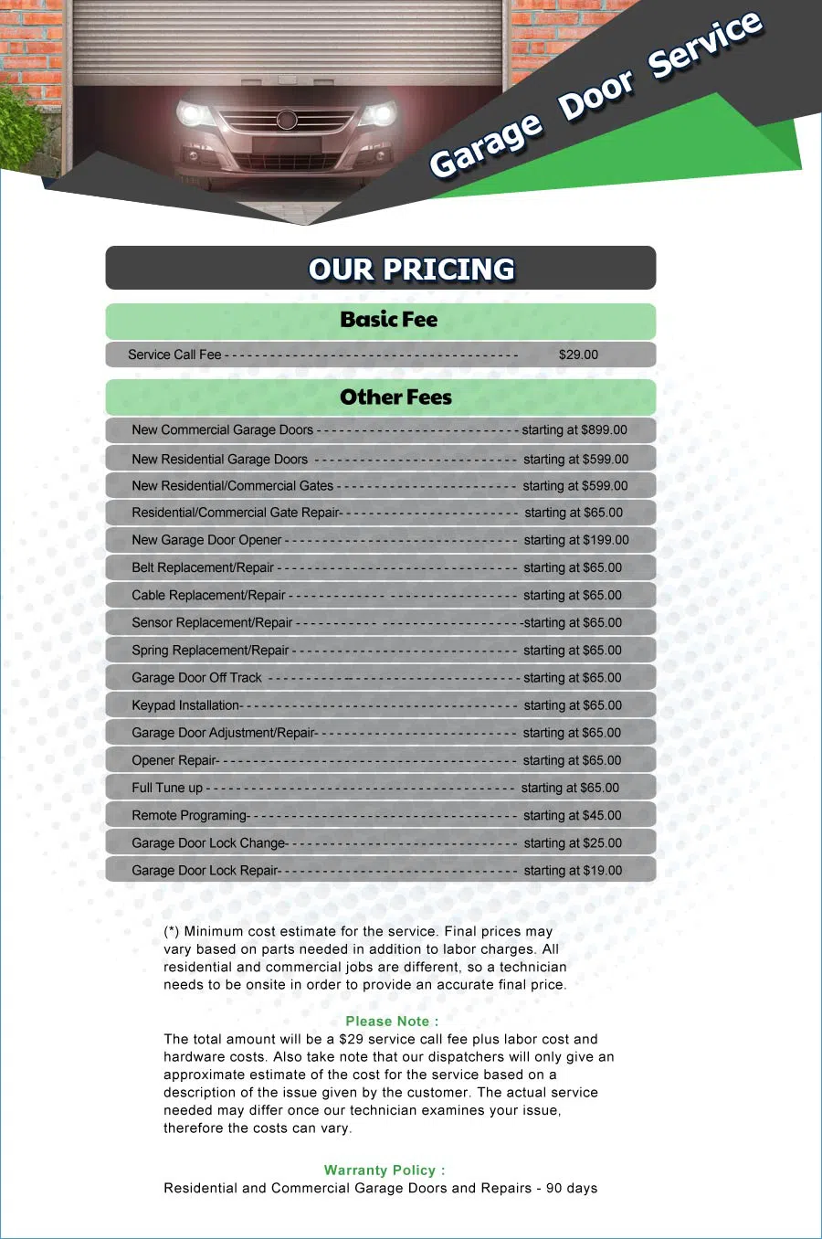 Galaxy Garage Door Service Simi Valley, CA 805-468-4037